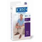 Jobst for Men Casual 30-40 Closed Toe Knee High Compression Support Socks Navy - Medium