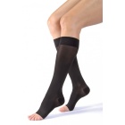 Jobst Ultrasheer 20-30 Open Toe Knee High Firm Compression Stockings Classic Black - X-Large Petite