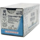 1677G Suture 4-0 Silk Perma Hand 18" BLK Braided PS-2