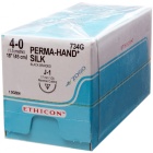 734G Suture 4-0 Silk Perma Hand 18" BLK Braided J-1