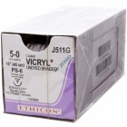 J511G Suture 5-0 Coated Vicryl 18" Undyed Braided PS-6
