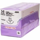 J683G Suture 3-0 Coated Vicryl 18" Undyed Braided PS-1