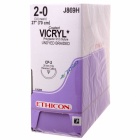 J869H Suture 2-0 Coated Vicryl 27" Undyed Braided CP-2