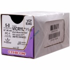 VCP834G Suture 5-0 Coated Vicryl Plus 18" Undyed Braided P-1