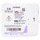 VCP864D Suture 3-0 Coated Vicryl Plus 18" Undyed Braided SH