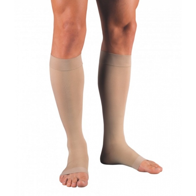 Jobst Relief 30-40 Knee High Open Toe Stockings Beige Large