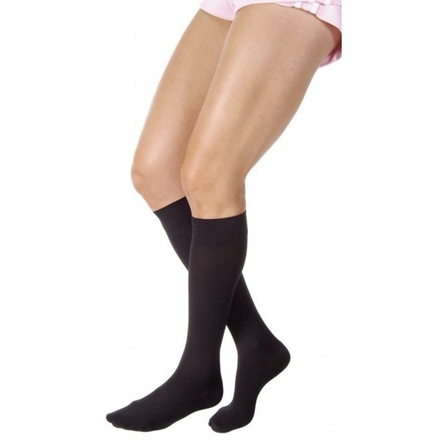 Jobst Relief 20-30 Knee High Closed Toe Stockings Black XLFC