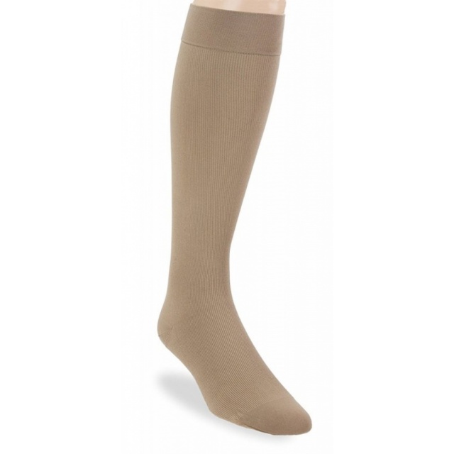 Jobst for Men 30-40 Closed Toe Knee High Compression Socks - Khaki - Medium