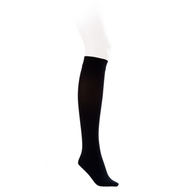 Jobst Opaque 15-20 Closed Toe Knee High Moderate Compression Stockings Classic Black - X-Large