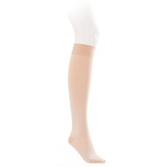 Jobst Opaque 15-20 Closed Toe Knee High Moderate Compression Stockings Natural - Large