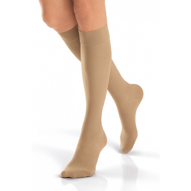 Jobst Ultrasheer 20-30 Knee High Firm Compression Stockings Natural - Large Full Calf