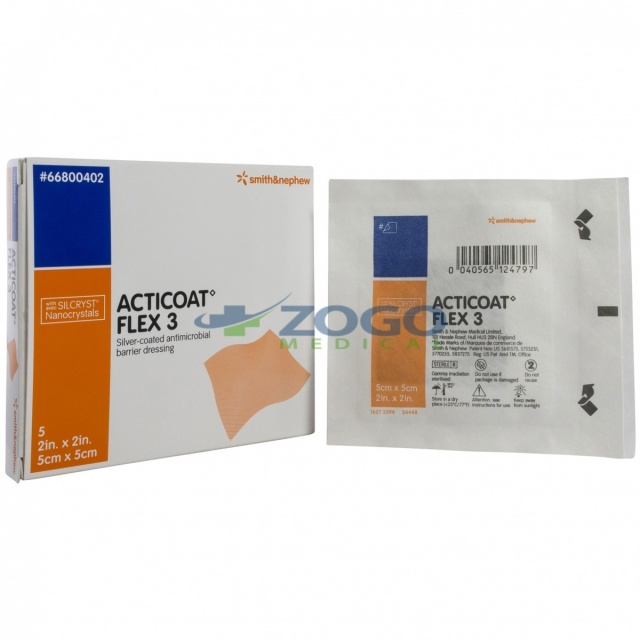 Acticoat Flex 3 Antimicrobial Barrier Dressing
