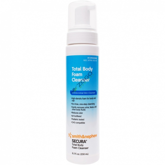 Secura Total Body Foam Antimicrobial Skin Cleanser