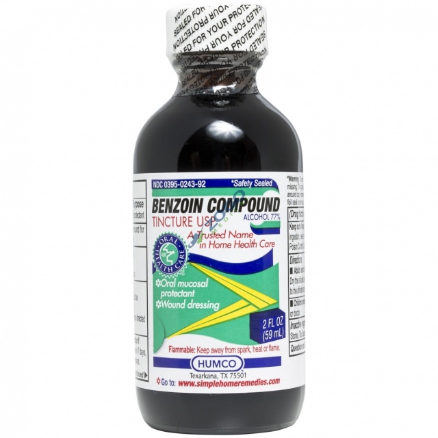 Humco Benzoin Compound Tincture 2 oz Bottle