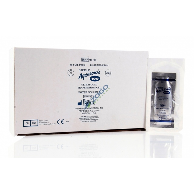 Aquasonic 100 Ultrasound Gel Sterile Packets 20 Grams 48/BX