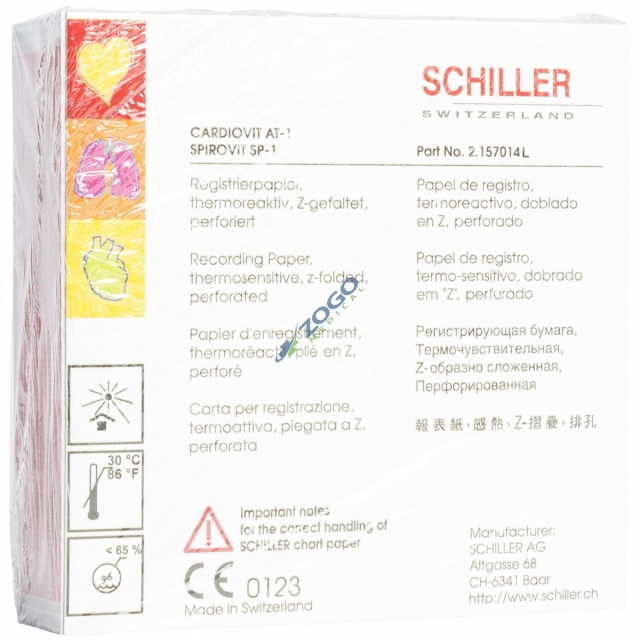 Schiller ECG Paper AT-1 SP-1 Thermo Sensitive Z-Fold