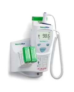 Welch Allyn SureTemp Plus 690 Wall-Mount Electronic Thermometer with 9 FT Oral Probe