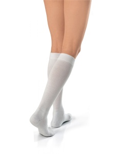 Jobst Activewear 30-40 Knee High Extra Firm Compression Socks Cool White - X-Large