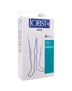 Jobst Relief 15-20 Thigh High Open Toe Stockings with Silicone Band - X-Large Petite