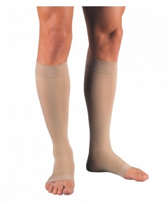 Jobst Relief 30-40 Knee High Open Toe Stockings Beige Small