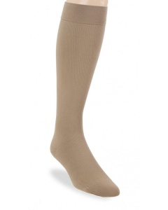 Jobst for Men 20-30 Closed Toe Knee High Ribbed Compression Socks - Khaki - X-Large