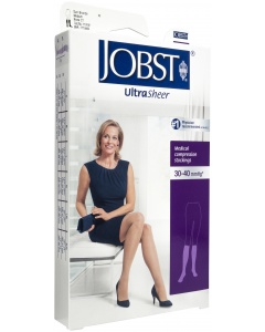 Jobst Ultrasheer 30-40 Closed Toe Knee High Sun Bronze Compression Stockings - Medium