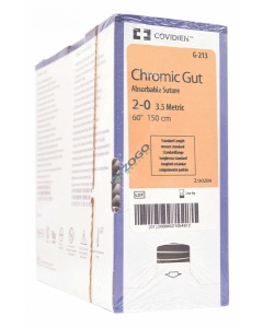 G213 Suture 2-0 60" Chromic Gut No Needle
