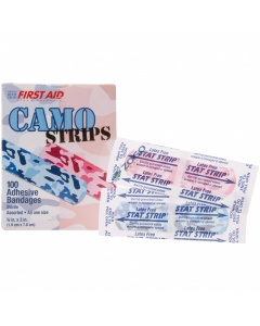 Adhesive Bandages Blue and Pink Camo 3/4" x 3"