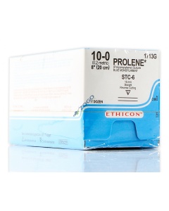 1713G Suture 10-0 Prolene 18" Blue Mono STC-6