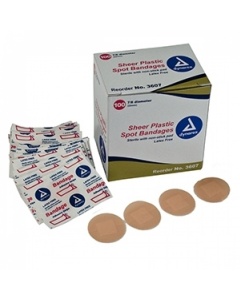 Sheer Plastic Adhesive Bandages - Sterile