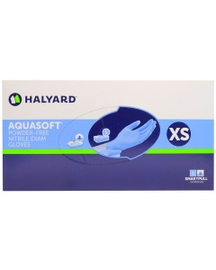Halyard Health Aquasoft Nitrile Exam Glove - Powder Free - X-Small