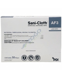 Sani-Cloth AF3 Germicidal Wipe - Large 5" x 8" - Box of 50 Wipes