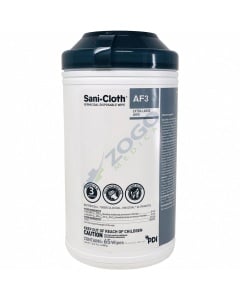 Sani-Cloth AF3 Germicidal Wipe - Large 7-1/2" x 15" - Canister of 65 Wipes