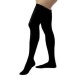 Jobst Relief 30-40 Thigh High Closed Toe Stockings with Silicone Band - Black - Large